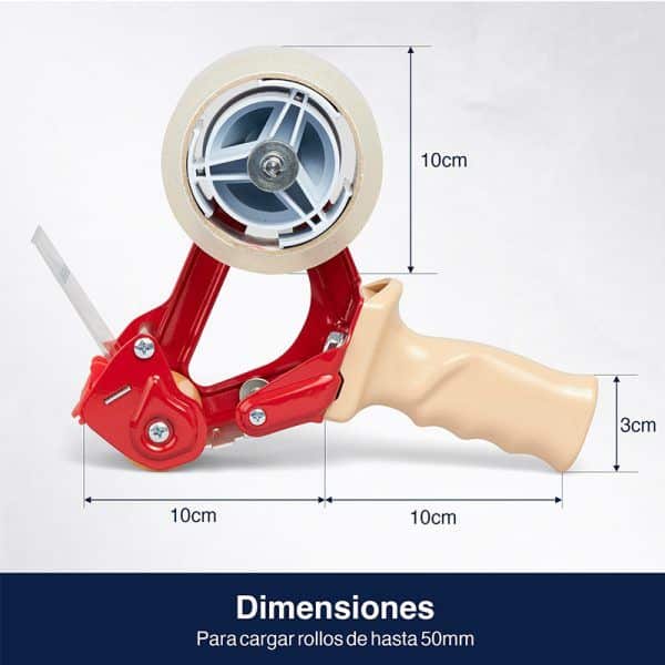Precintadora aplicadora de precinto para rollos de 50 mm