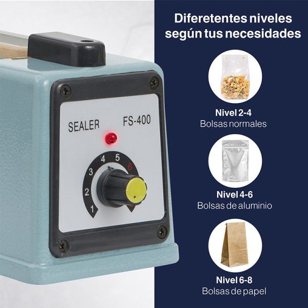 Mini sellador de bolsas de plástico portable para sellar bolsas de plastico