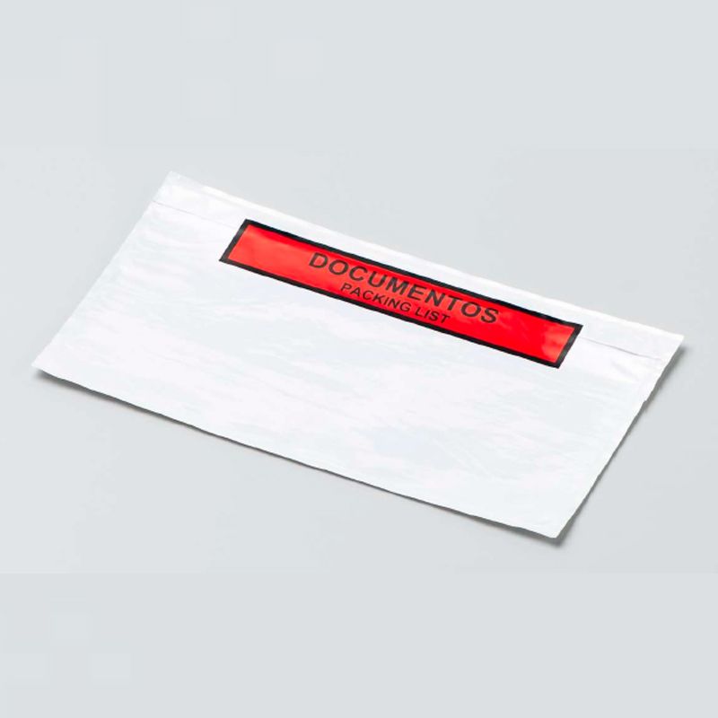 Sobres adhesivos packing list contiene documentacion